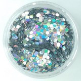 Vivid Glitter Chunky Loose - Sylver Hologram